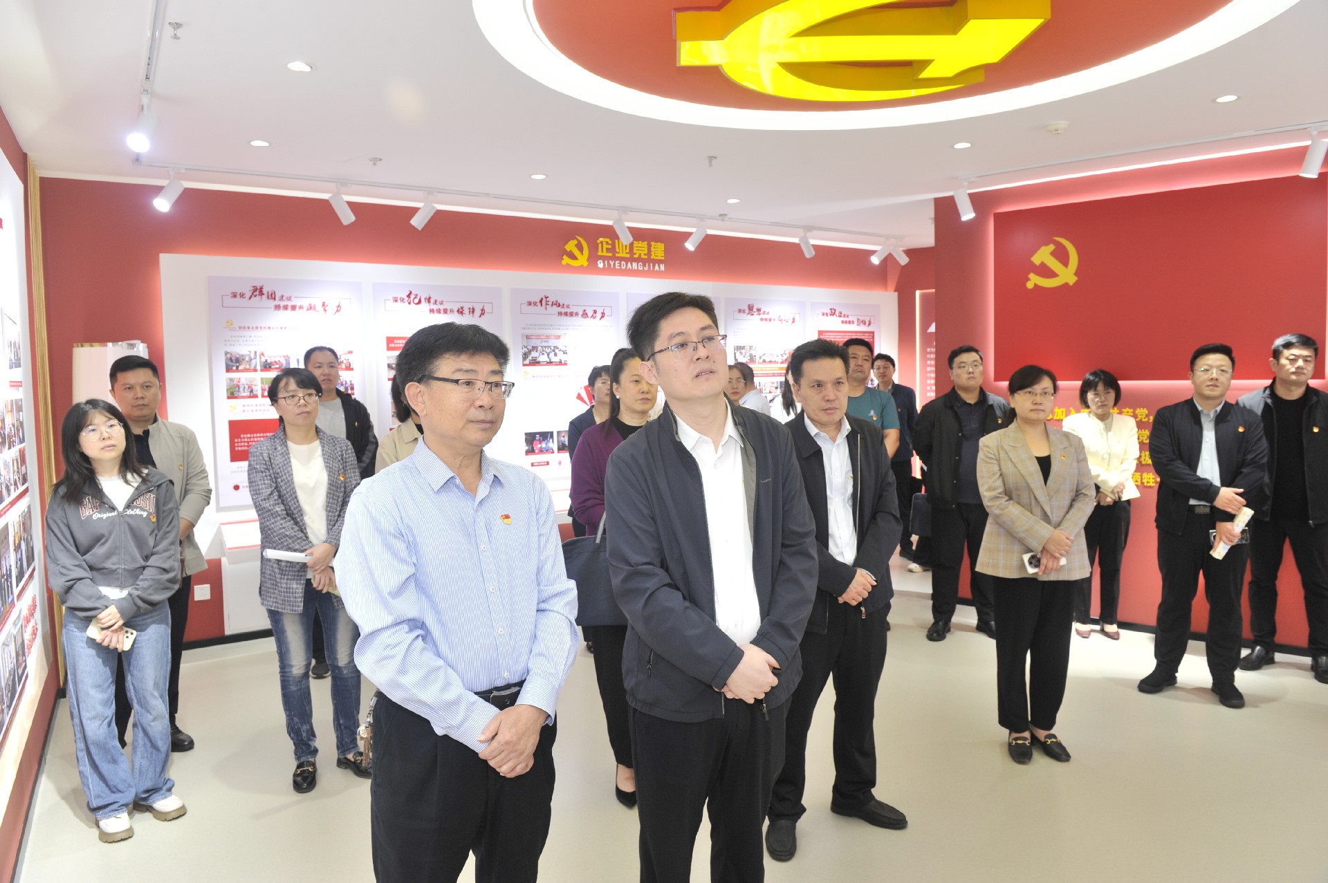 棗莊高新區黨群工作部來集團參觀交流